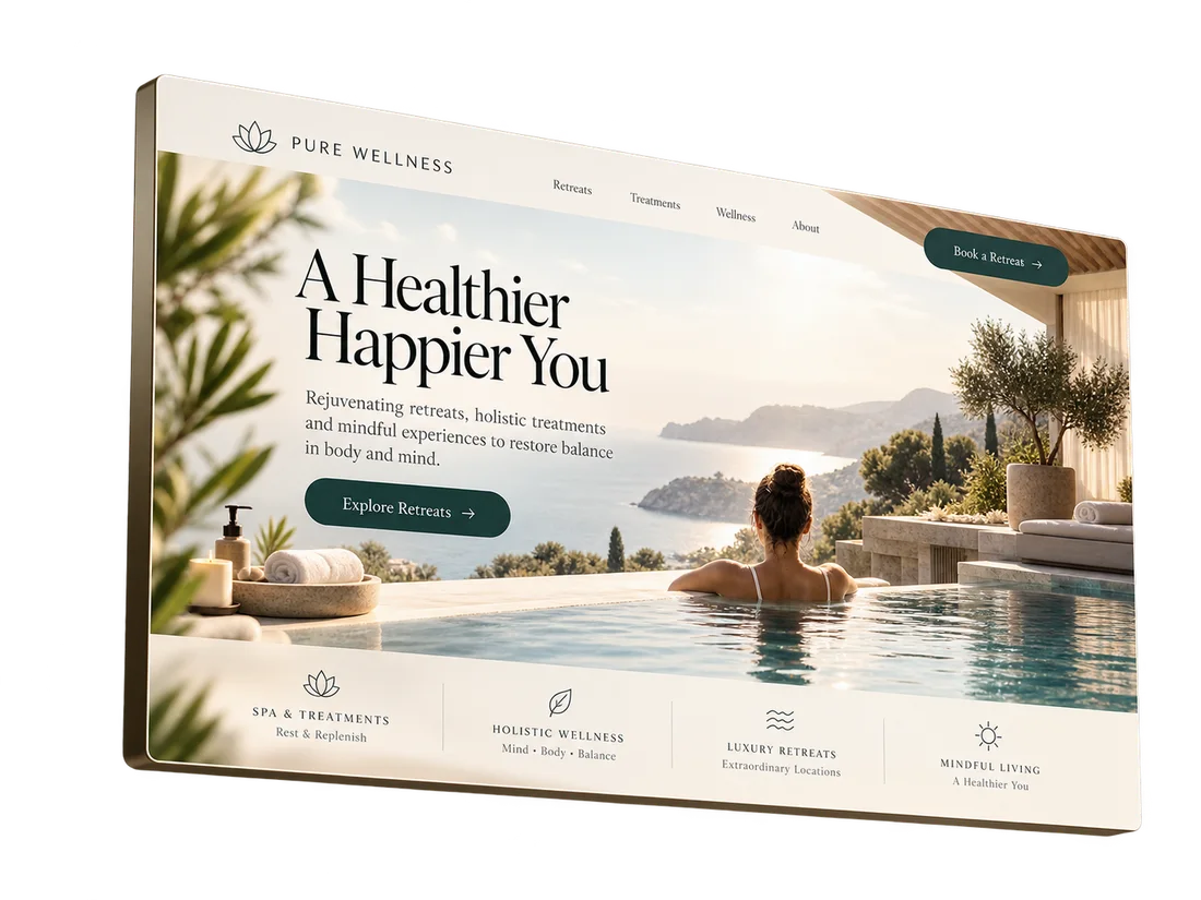 Beauty & Wellness website concept